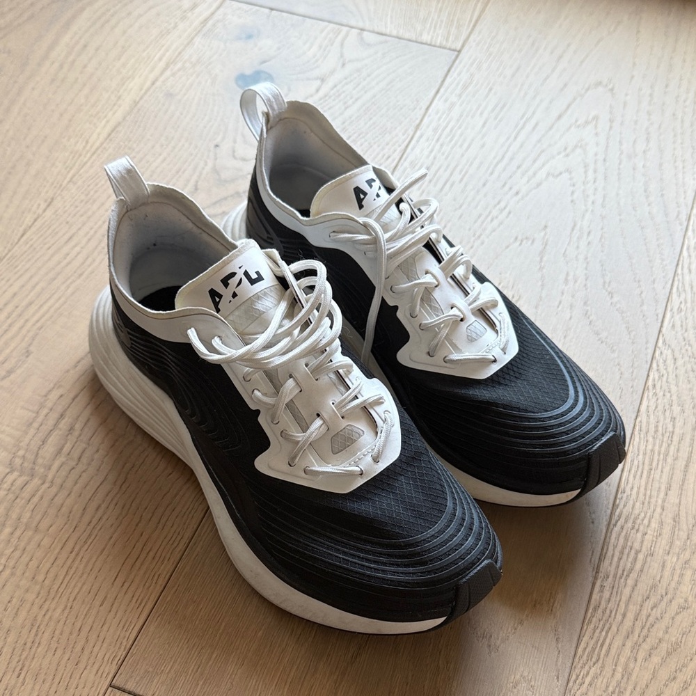 APL Athletic Black and White Shoes